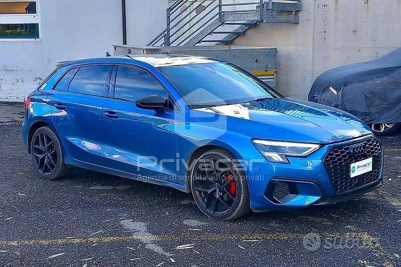Usata Audi A3 Sportback Advanced 150 CV (110 kW) 2022 Blu Utilitaria