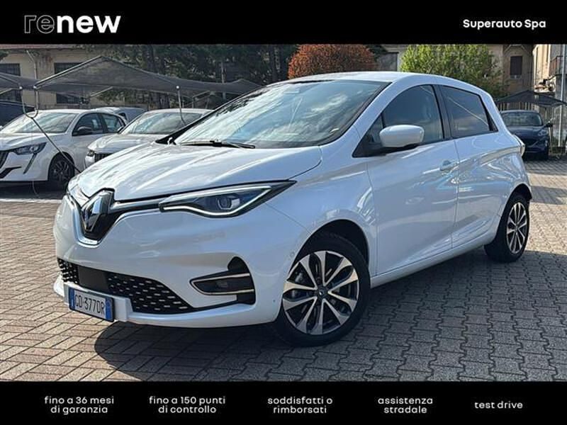 Usata Renault Zoe Intens 100 kW (136 CV) 2020 Bianco Utilitaria
