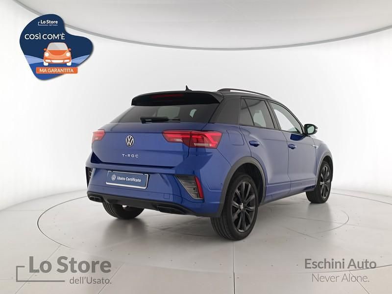 Usata VW T-Roc R-line 150 CV (110 kW) 2023 Lapiz blue metallizzato nero SUV