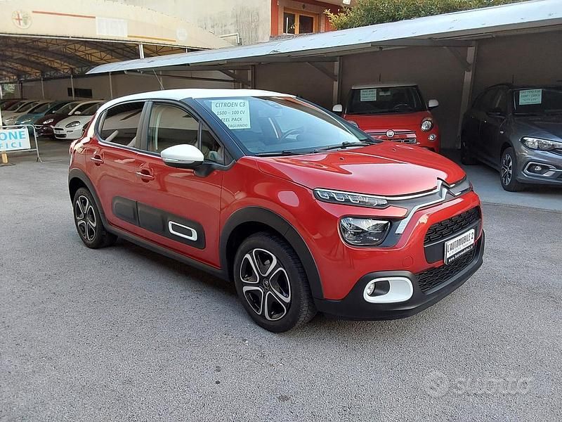 Usata Citroën C3 Feel 101 CV (74 kW) 2022 Rosso Utilitaria