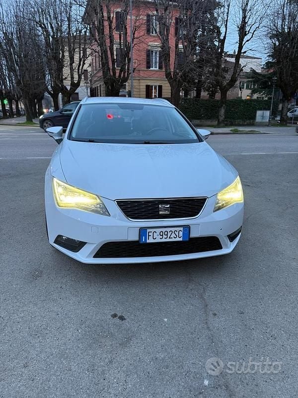 Usata Seat Leon 110 CV (80 kW) 2016 Bianco Station wagon
