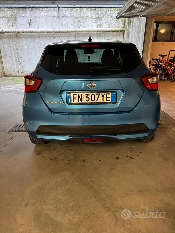 Usata Nissan Micra N-Connecta 91 CV (66 kW) 2018 Blu Utilitaria