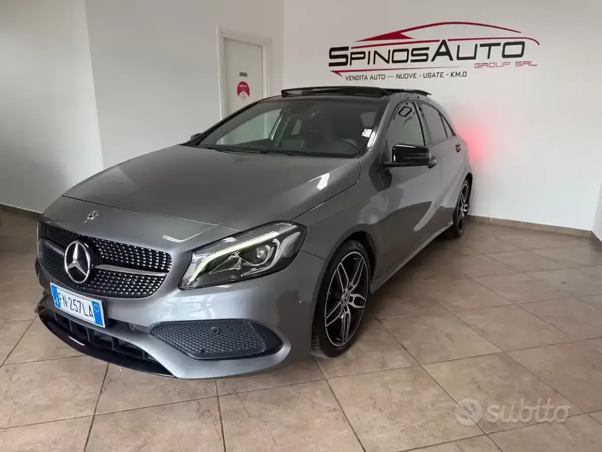 Usata Mercedes A180 Premium 109 CV (80 kW) 2018 Grigio Berlina