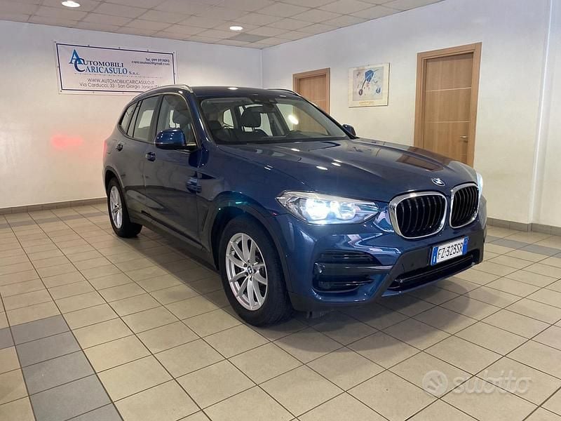 Usata BMW X3 Advantage 150 CV (110 kW) 2019 Blu metallizzato SUV