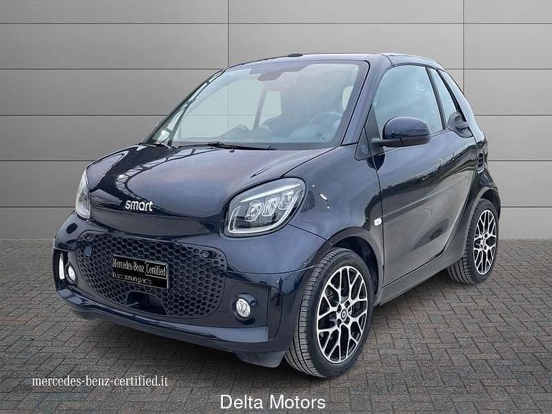 Usata Smart ForTwo Electric Drive Prime 60 kW (82 CV) 2022 Blu Cabrio