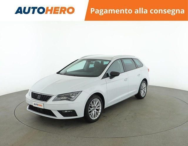 Usata Seat Leon ST Style 115 CV (84 kW) 2018 Bianco Station wagon