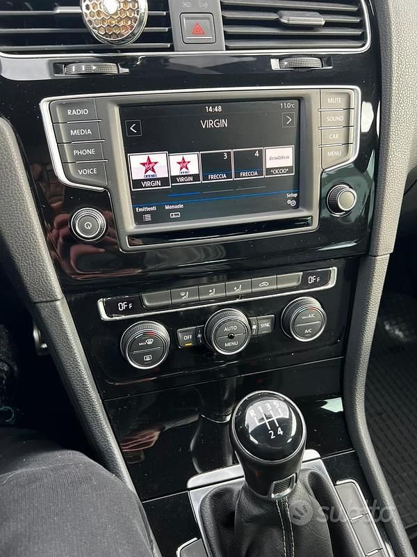 Usata VW Golf VII 110 CV (80 kW) 2017 Bianco Berlina