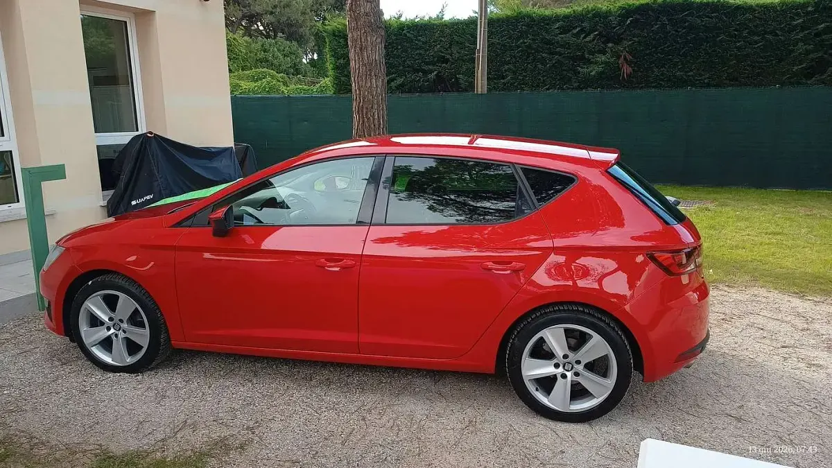 Usata Seat Leon FR 122 CV (89 kW) 2014 Rosso Berlina