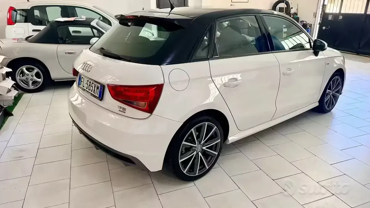 Usata Audi A1 S-Line 95 CV (69 kW) 2017 Bianco Utilitaria