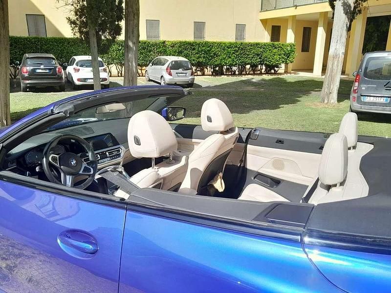 Usata BMW 420 M Sport 190 CV (139 kW) 2021 Blu/azzurro Cabrio