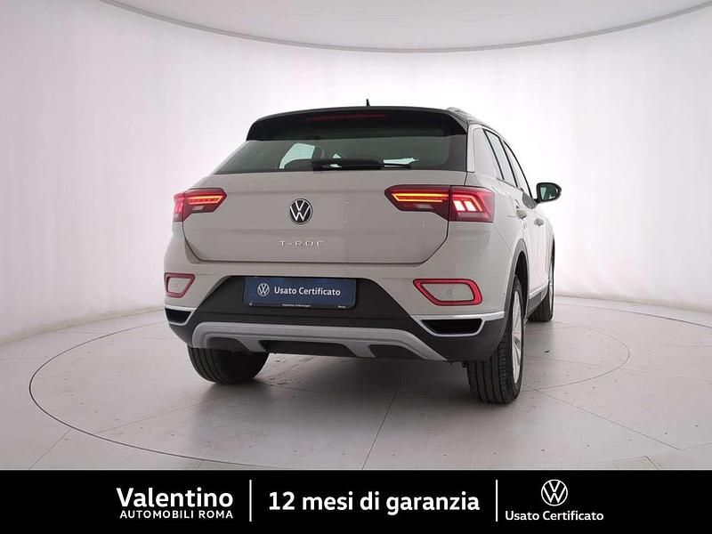 Usata VW T-Roc Style 110 CV (80 kW) 2022 Beige SUV
