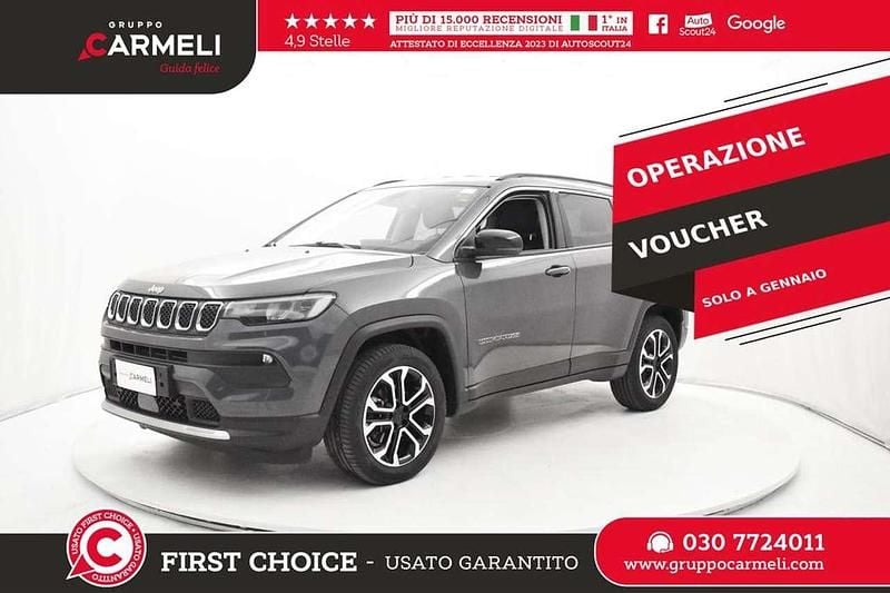 Graphite grey Usata 2023 Jeep Compass Limited SUV | 23.900 € (Buon prezzo) - Immagine 1/4