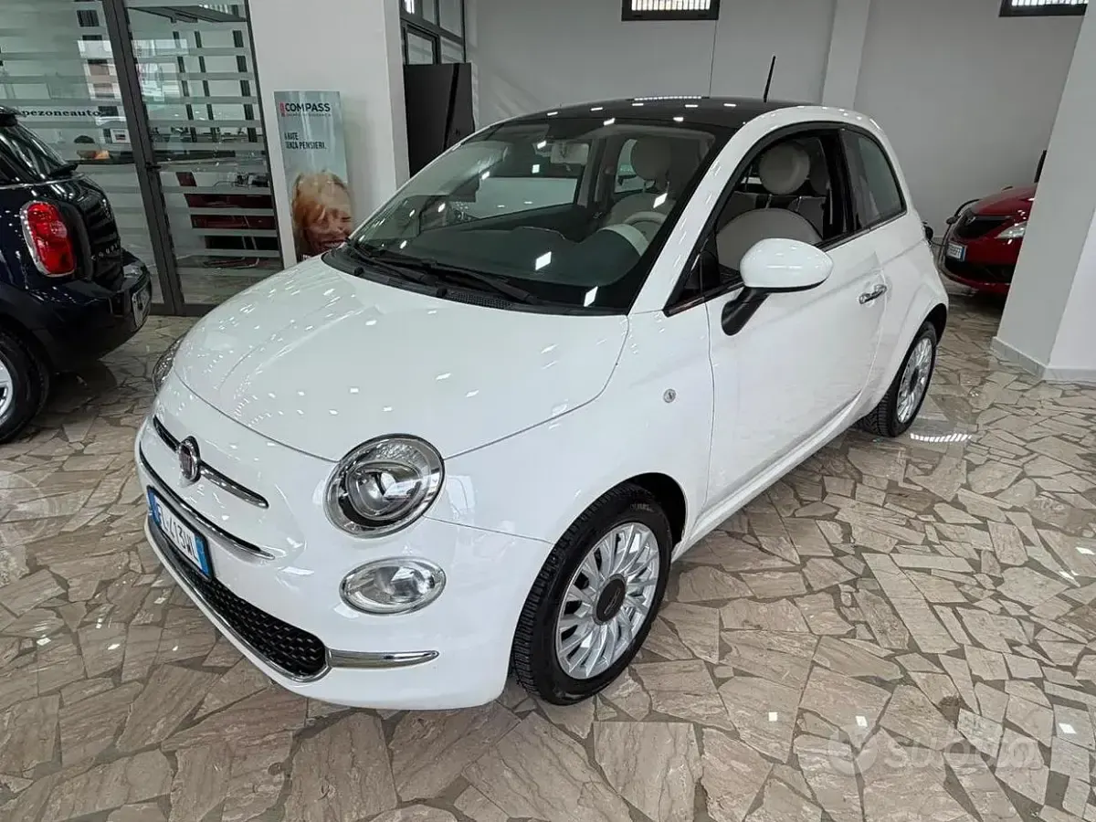 Usata Fiat 500 Lounge 69 CV (50 kW) 2017 Bianco Utilitaria
