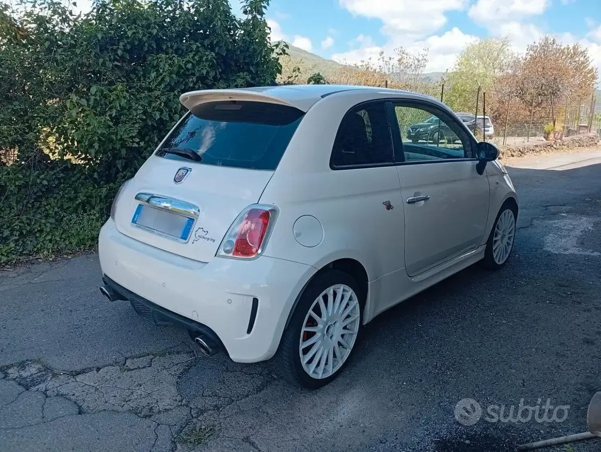 Usata Abarth 595 135 CV (99 kW) 2013 Bianco Berlina