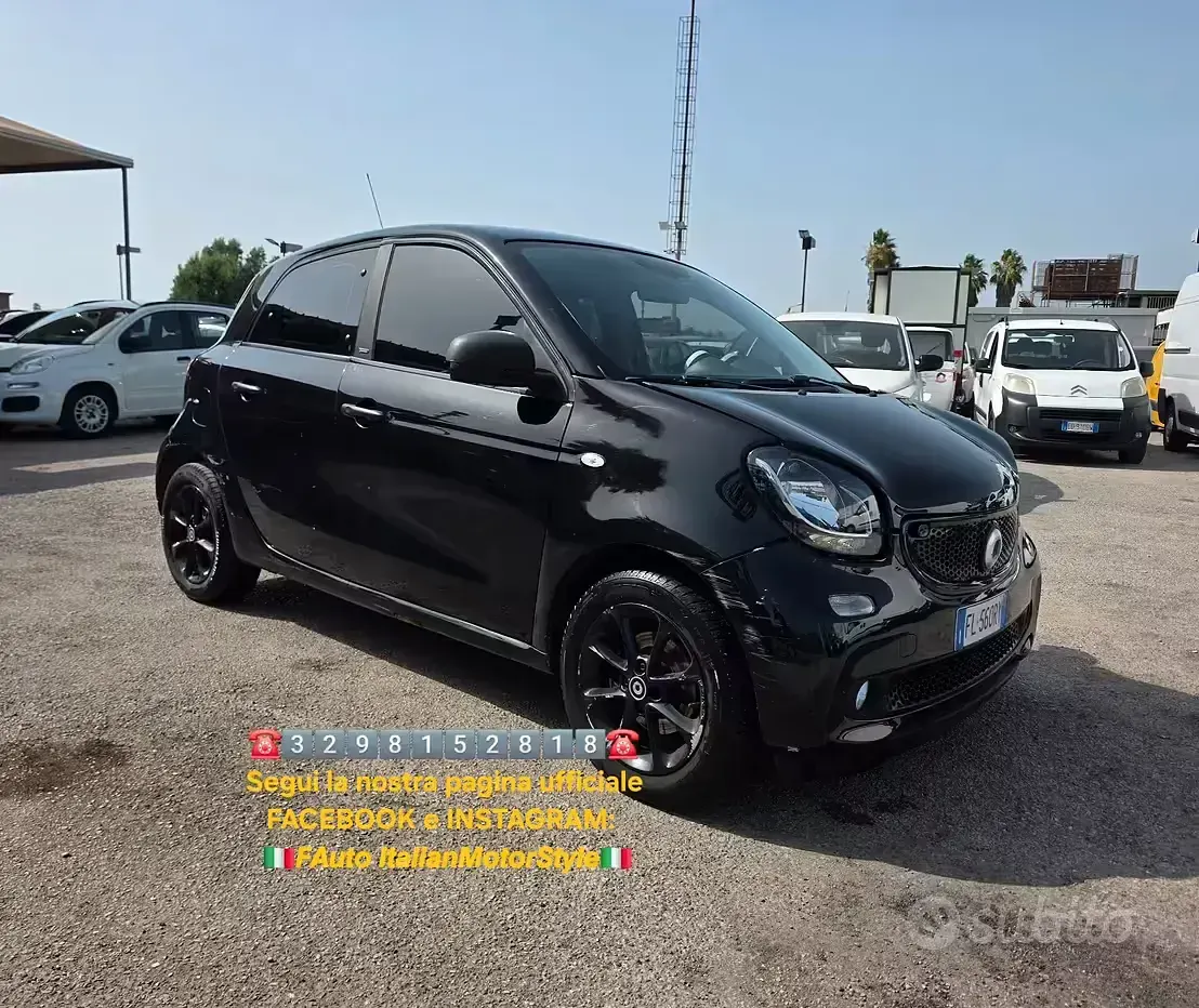 Usata Smart ForFour Passion 71 CV (52 kW) 2017 Nero Utilitaria