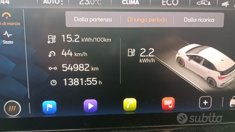 Usata Cupra Born 150 kW (204 CV) 2022 Bianco Utilitaria