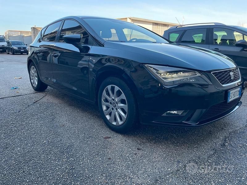Usata Seat Leon 115 CV (84 kW) 2015 Nero Berlina