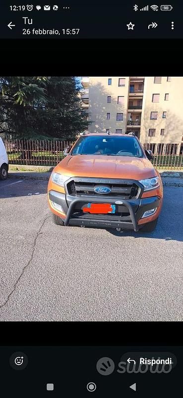 Usata Ford Ranger Wildtrack 200 CV (147 kW) 2019 Arancione Pick-up