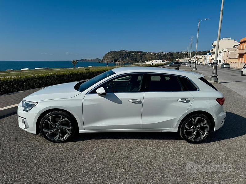 Usata Audi A3 Ambiente 150 CV (110 kW) 2021 Bianco Berlina