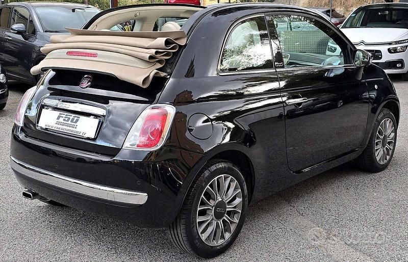 Usata Fiat 500C Lounge 69 CV (50 kW) 2015 Nero Cabrio