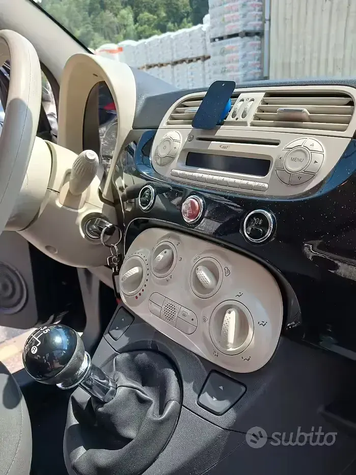 Usata Fiat 500 Lounge 69 CV (50 kW) 2009 Nero Cabrio
