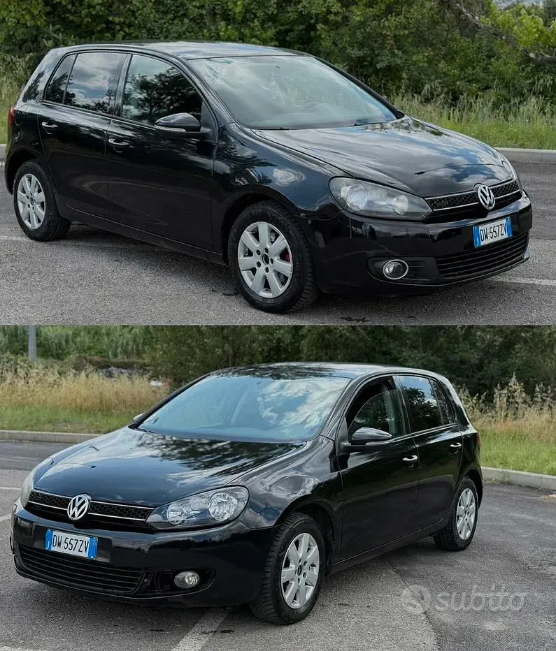Usata VW Golf VI 105 CV (77 kW) 2010 Nero Utilitaria
