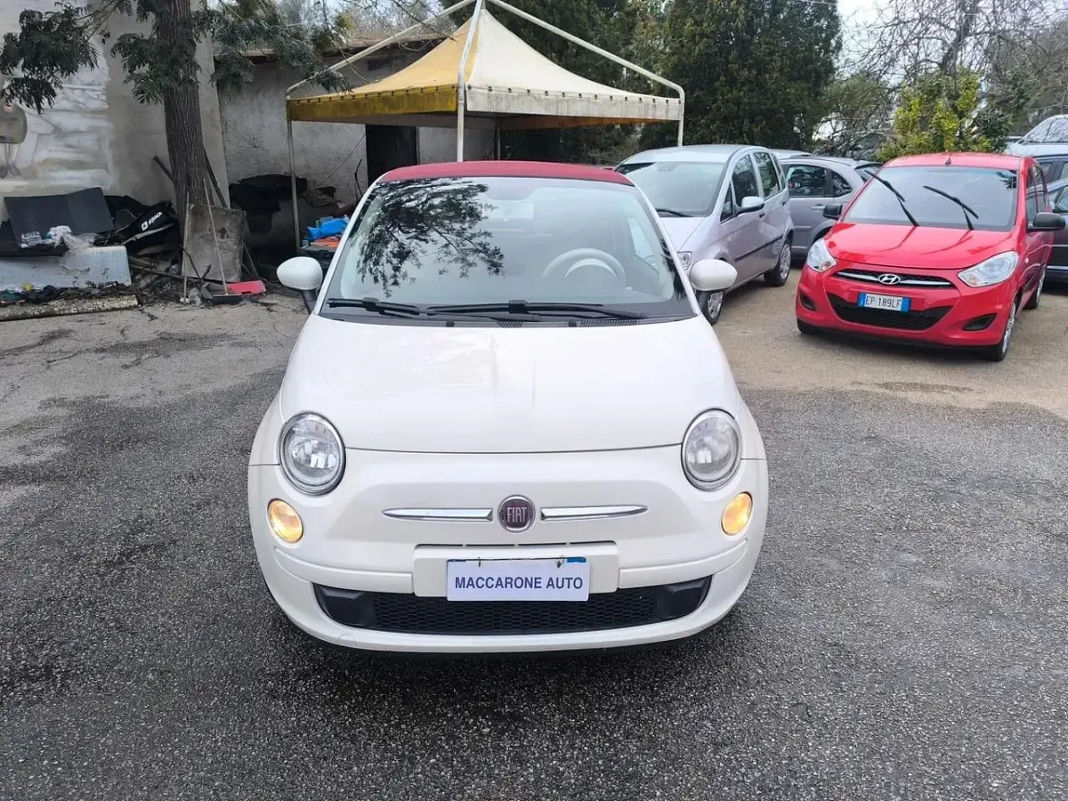 Usata Fiat 500 Lounge 95 CV (69 kW) 2011 Bianco Cabrio