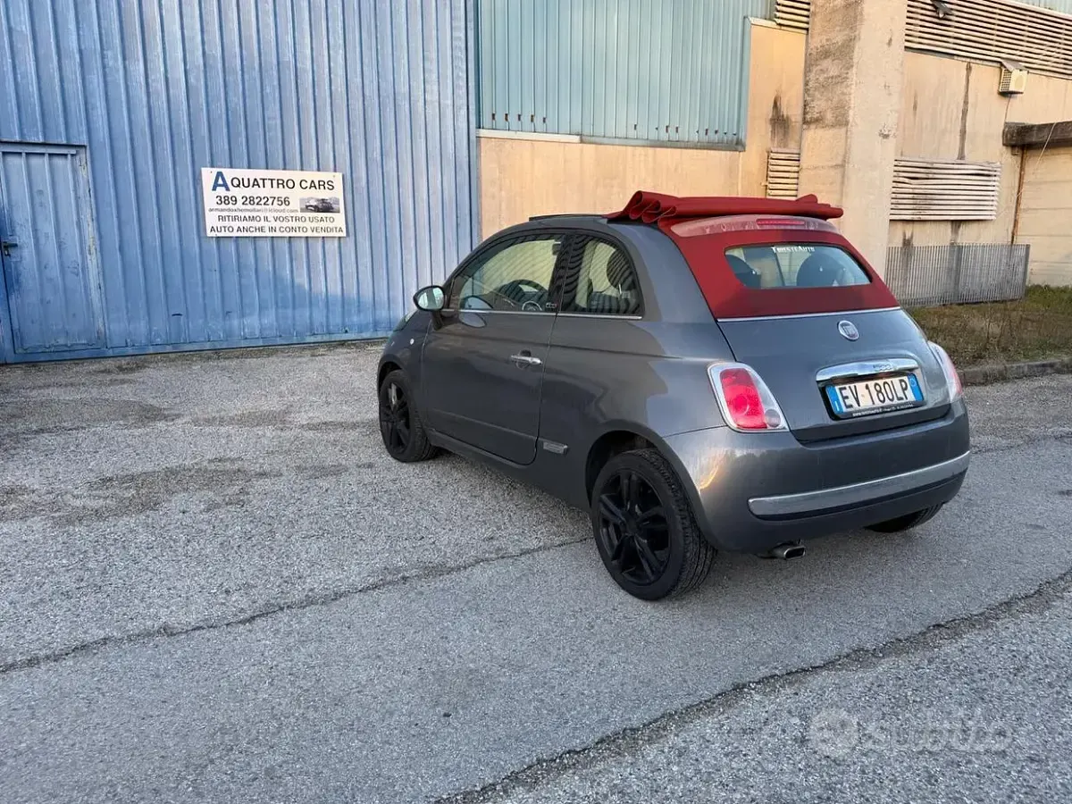 Usata Fiat 500C Pop 95 CV (69 kW) 2015 Grigio Cabrio