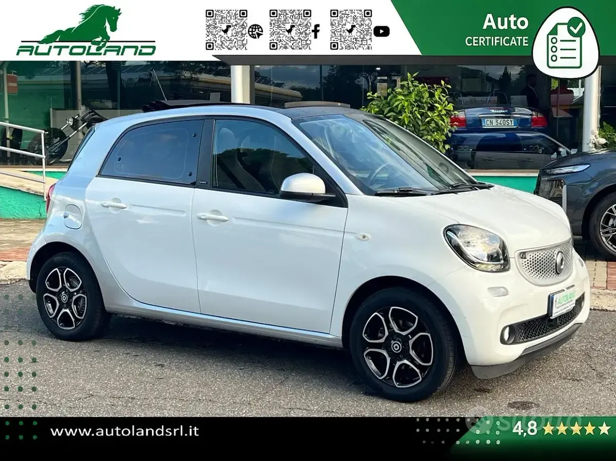 Usata Smart ForFour Passion 90 CV (66 kW) 2019 Bianco Utilitaria