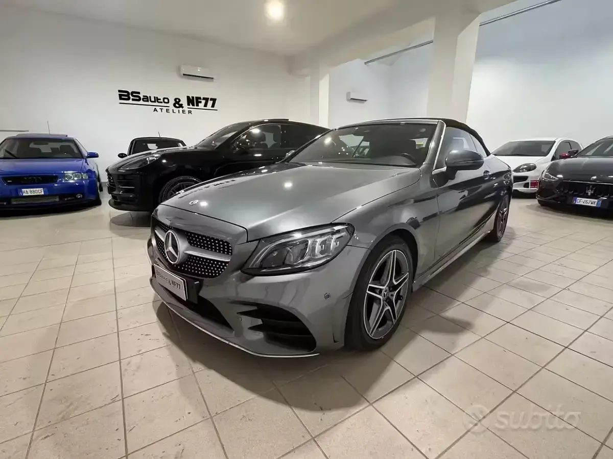 Usata Mercedes C220 Premium Plus 194 CV (142 kW) 2019 Grigio Cabrio