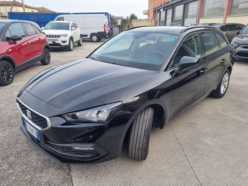 Usata Seat Leon Style 110 CV (80 kW) 2022 Nero Station wagon