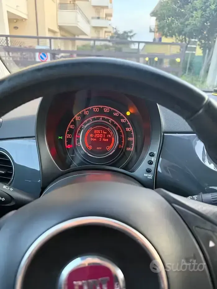 Usata Fiat 500 69 CV (50 kW) 2011 Grigio Berlina