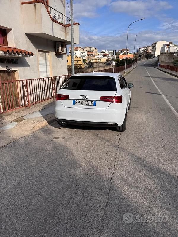 Usata Audi A3 S-Line 150 CV (110 kW) 2013 Bianco Berlina
