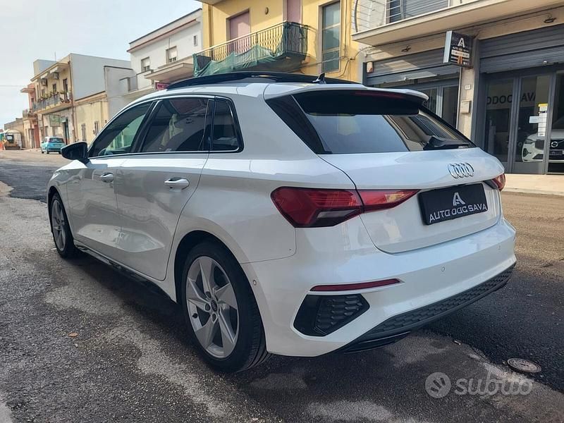 Usata Audi A3 S-line plus 150 CV (110 kW) 2023 Bianco Berlina
