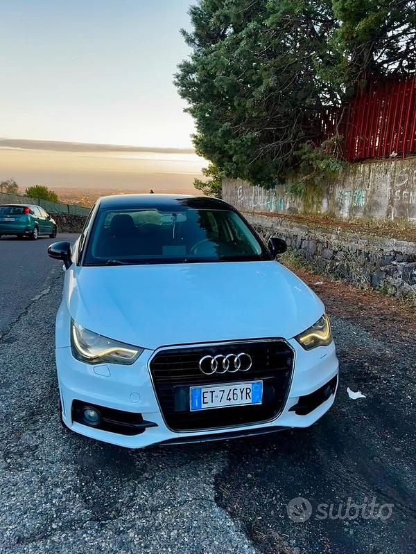 Usata Audi A1 S-Line 90 CV (66 kW) 2014 Bianco Berlina