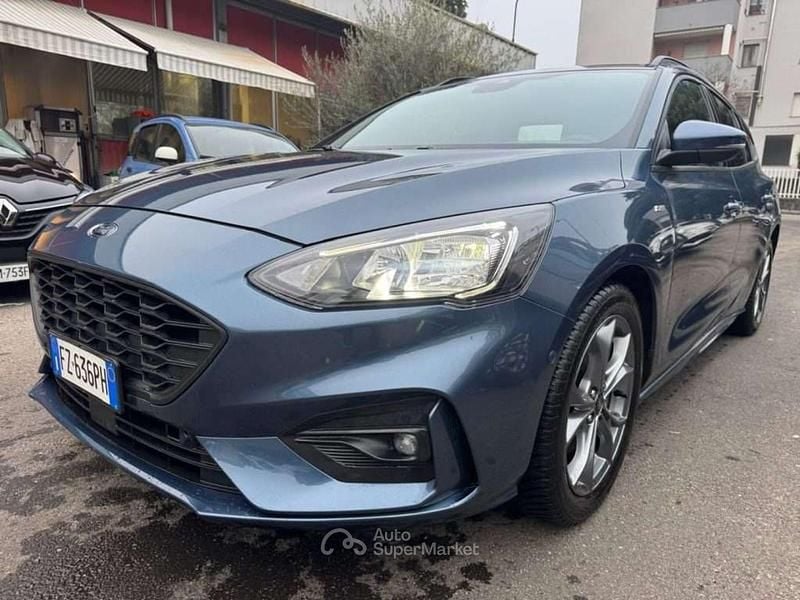 Blu Usata 2019 Ford Focus ST-Line Station wagon | 12.900 € (Buon prezzo) - Immagine 1/4