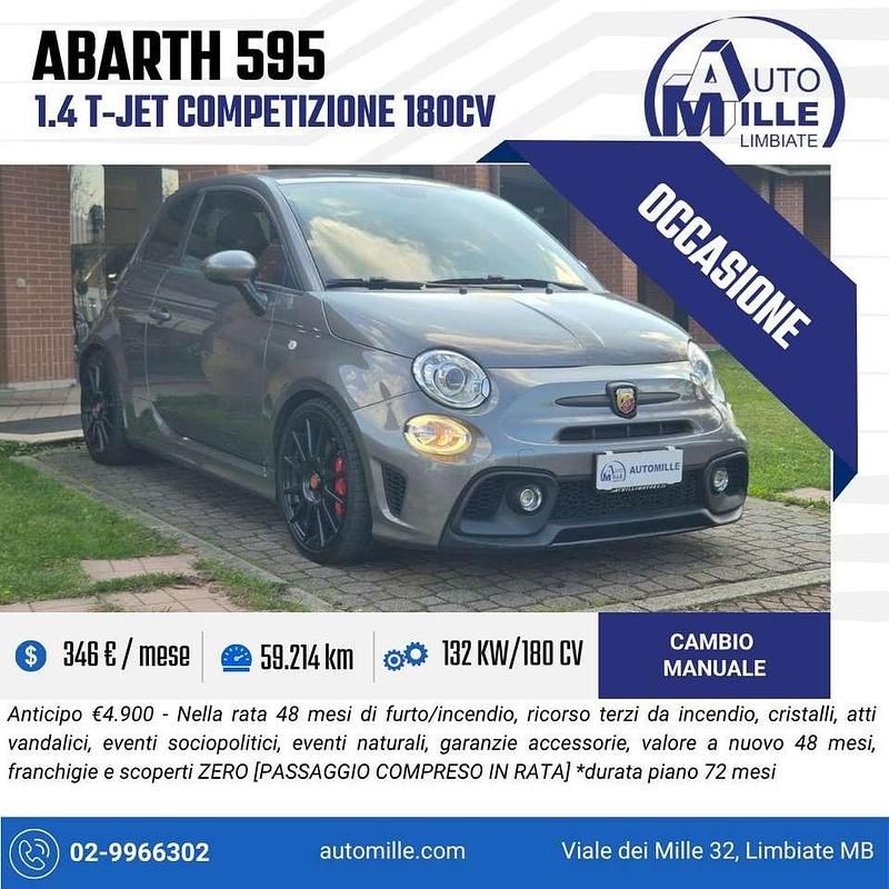 Grigio Usata 2018 Abarth 595 Competizione Due volumi | 19.500 € (Buon prezzo) - Immagine 1/4