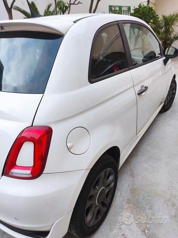 Usata Fiat 500 95 CV (69 kW) 2018 Bianco Berlina