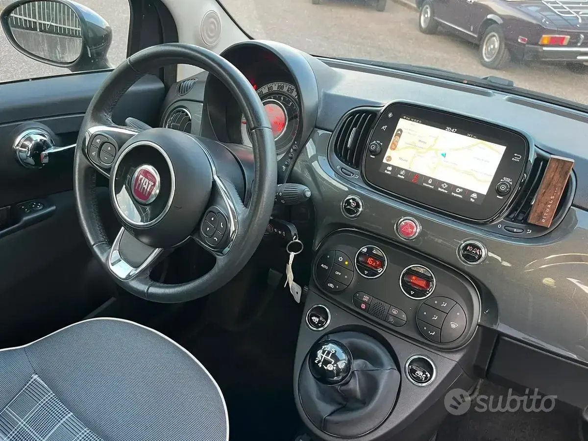 Usata Fiat 500 69 CV (50 kW) 2019 Grigio Berlina