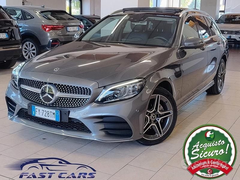 Usata Mercedes C220 Premium 194 CV (142 kW) 2019 Grigio Berlina
