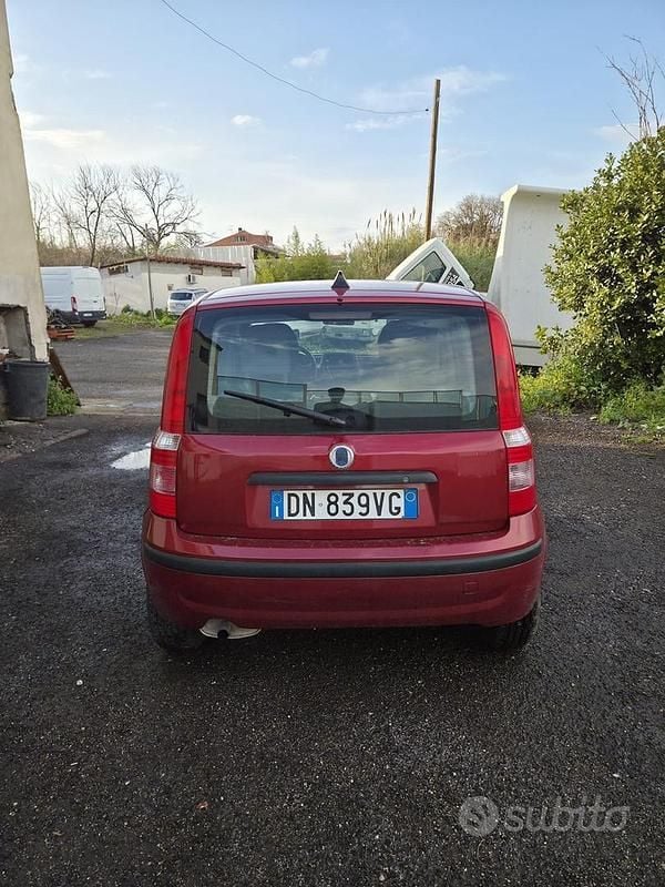 Usata Fiat Panda 2008 Rosso Utilitaria