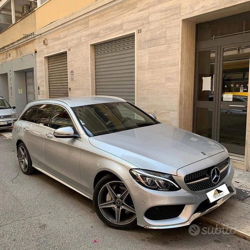 Grigio Usata 2018 Mercedes C220 Premium Station wagon | 13.900 € (Super prezzo) - Immagine 1/4
