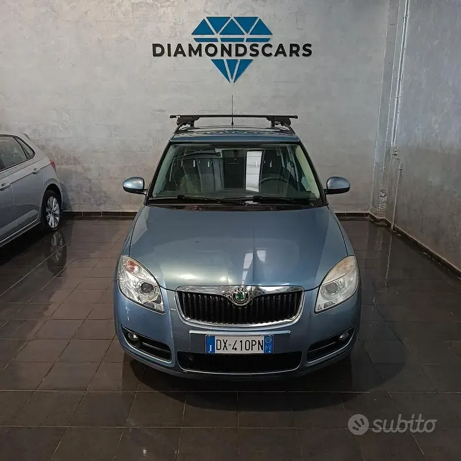 Begagnad Skoda Fabia Style 80 HK (58 kW) 2009 Blå Kombi
