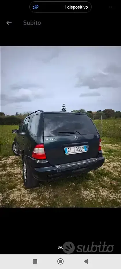 Usata Mercedes ML270 163 CV (119 kW) 2003 Bluazzurro SUV