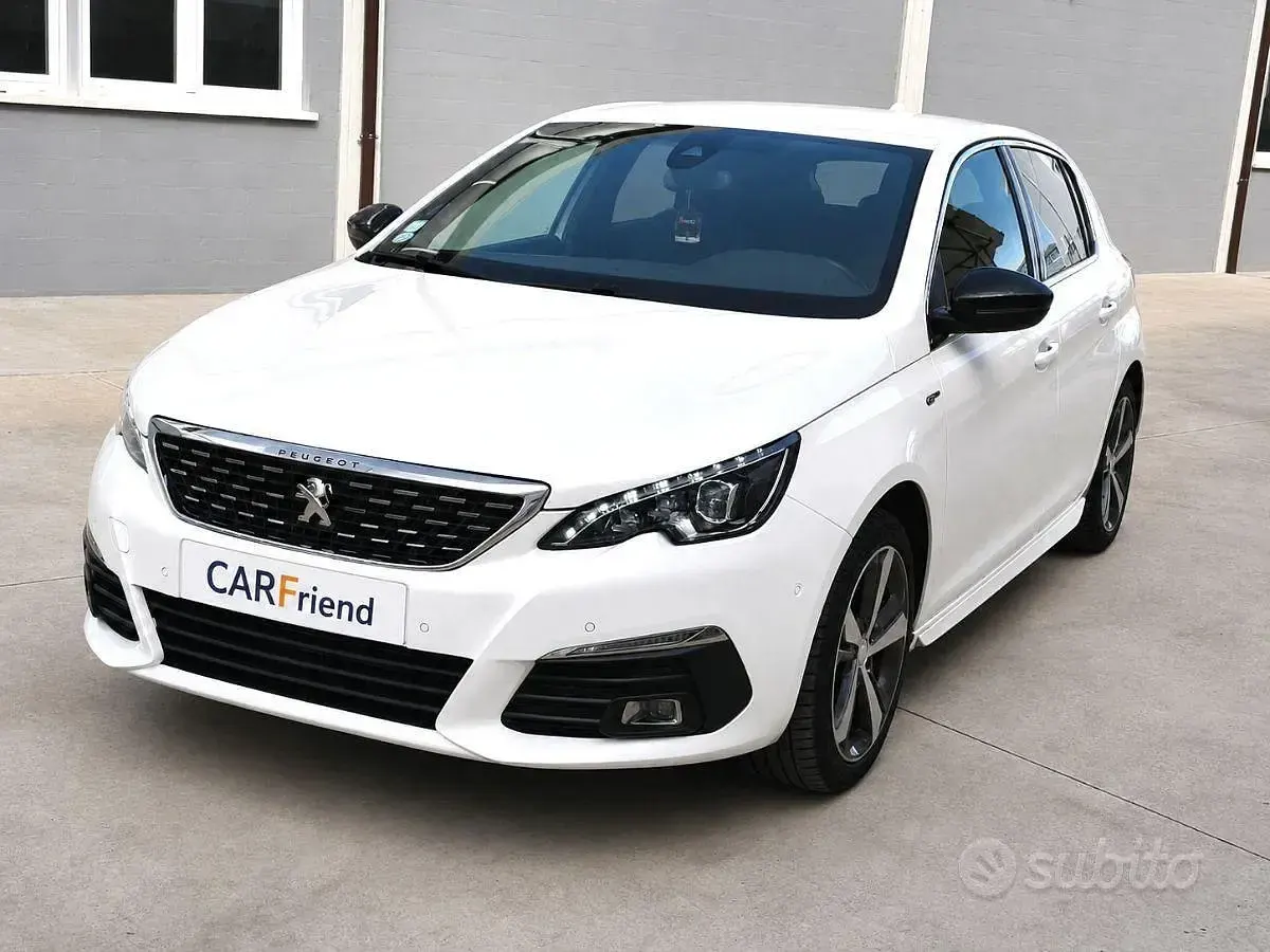 Usata Peugeot 308 GT-line 131 CV (96 kW) 2018 Bianco Berlina