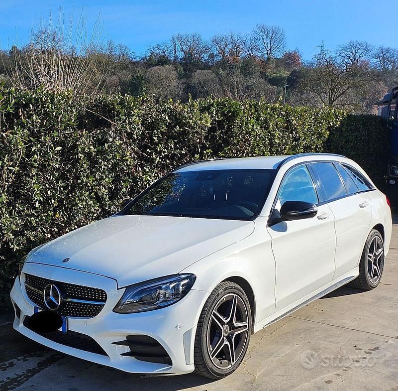 Usata Mercedes C300 AMG 245 CV (180 kW) 2019 Bianco Station wagon