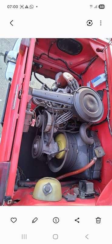 Usata Fiat 850 52 CV (38 kW) 1968 Rosso Cabrio