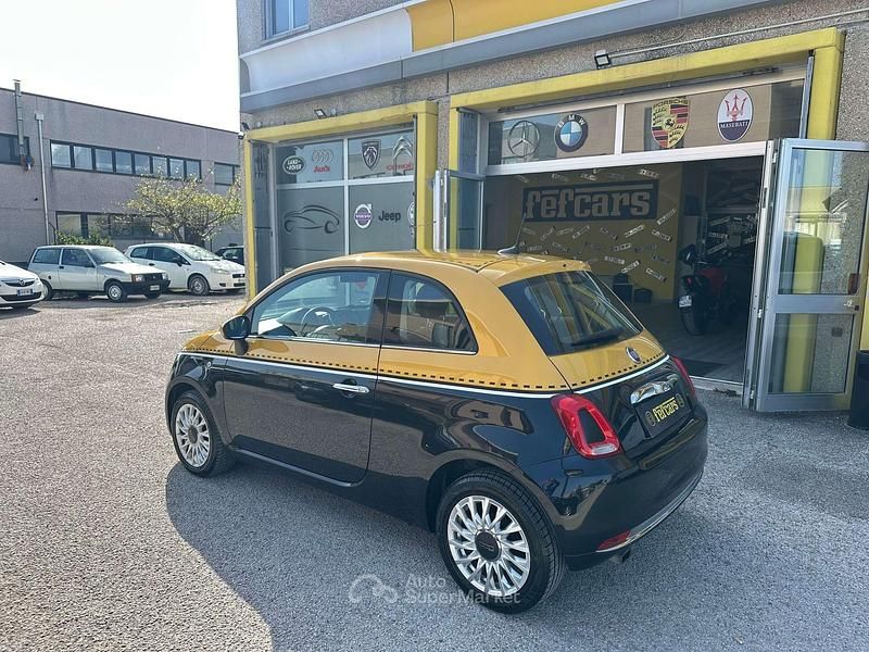 Begagnad Fiat 500 Lounge 69 HK (50 kW) 2017 Gul Halvkombi