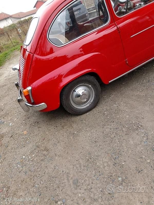 Usata Fiat 600 1960 Rosso Berlina