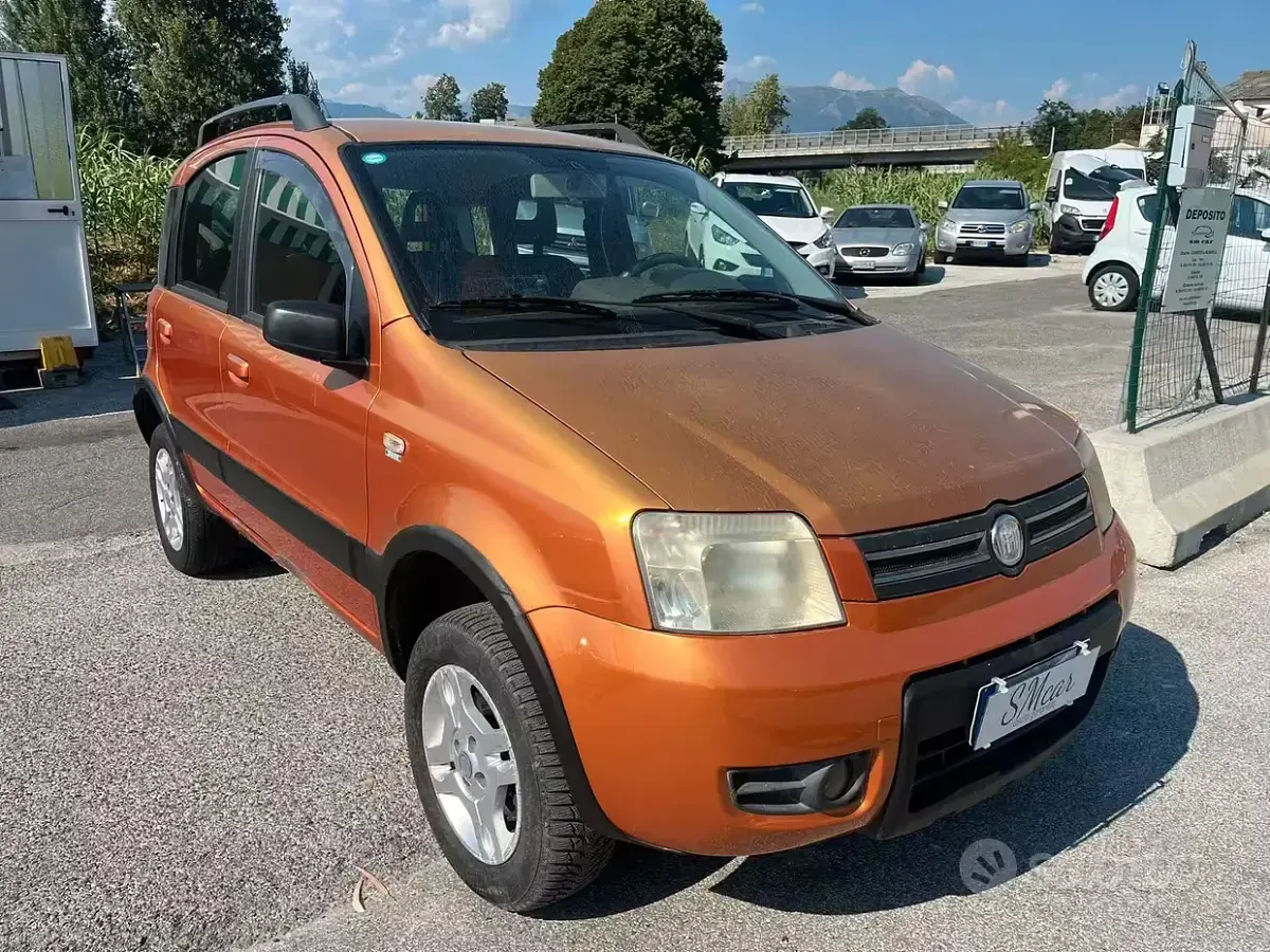 Usata Fiat Panda 4x4 69 CV (50 kW) 2008 Arancione Utilitaria